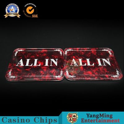 Qualità La scommessa di gioco dei giochi della Tabella del poker del Texas Holdem del bottone su ordinazione del commerciante vince la marca fabbrica