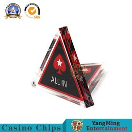 26g Casino Game Accessories Texas Poker VIP Club Triangle Crystal Wins Bet Dealer Button