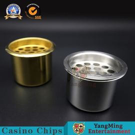 Industrial Casino Game Accessories Custom Stainless Steel Silver Color Ashtray Gambling Table Dedicated Water Holder