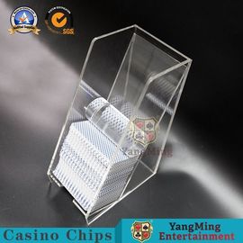 Transparent 8 Decks Playing Card Box Acrylic Full Drum Poker Card Dealer Card Holder