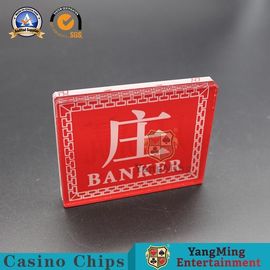Gambling Table Baccarat Poker Games Win Button Acrylic Plastic Red Blue Games Marker Factory Design Custom Accessories