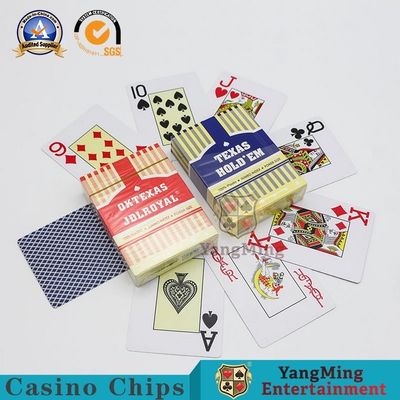 الجودة Texas Hold 'Em Casino أوراق اللعب لعبة PVC التقليدية بوكر بطاقات مملة البولندية ألعاب الطاولة مصنع