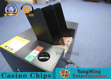 Automatic Black Color Metal Casino Playing Cards Shredder Poker Cards Discarded License Machine