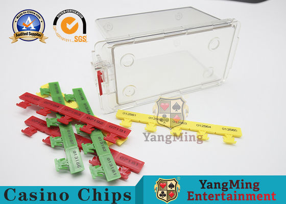 คุณภาพ การรักษาความปลอดภัย 8 สำรับ Poker Disc Holder Holder / Acrylic Cards Carrier สำหรับเกมบาคาร่า โรงงาน