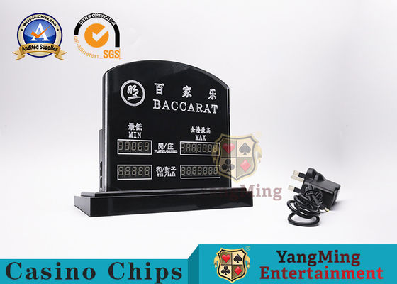 Quality Dedicated LED Electronic Table Limit Sign Casino Club Table Lantern Acrylic Carving Bet Sign Dragon factory