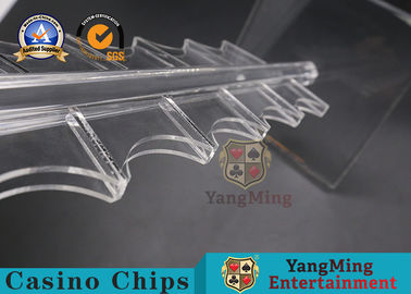 Casino Acrylic Transparent Poker Chips Case Gambling Table Plastic Chips Carrier Roulette Casino Custom Holder