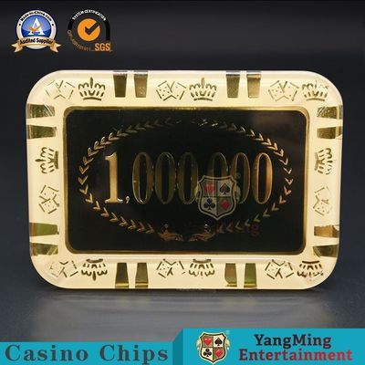 Transparent Acrylic Crystal Casino Poker Chips Table Accessories