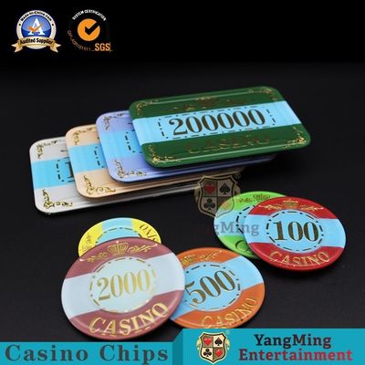 Crown Chip Invisible Casino Poker Chips Anti Counterfeiting