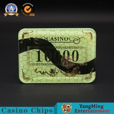 Quality Acrylic Crystal Plastic Poker Chips Mesh Dragon Phoenix Bronzing factory