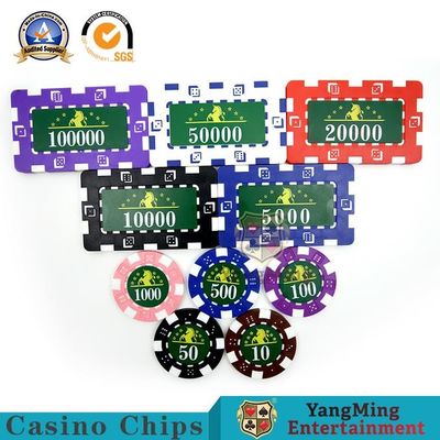 760 Pcs American ABS Clay Poker Fancy Chip Set Texas Holde’M Game Iron Core Anti-Counterfeiting Chip Set