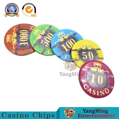 Kwaliteit 760 Amerikaanse ABS Clay Plastic Chip Set Texas van PCs houden hen Kern van het Spel de Speciale Ijzer Anti-Counterfeit Chip Currency fabriek