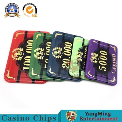 Quality 760 Chip Set Texas Black Jack Bronzing Chip Two-Layer Acrylic Anti-Counterfeit Chip Spot Support Customization factory