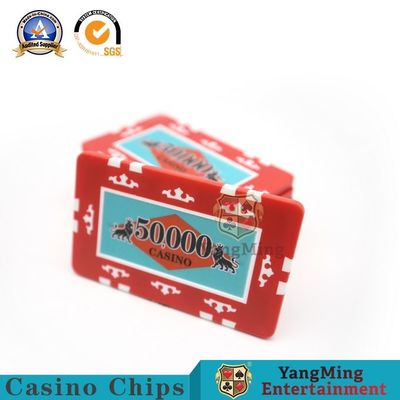 Kualitas American ABS Clay Texas Hold'Em Poker Chip Set 760 Pcs Delapan Mahkota Casino Khusus Stiker Chip Anti-Pemalsuan pabrik