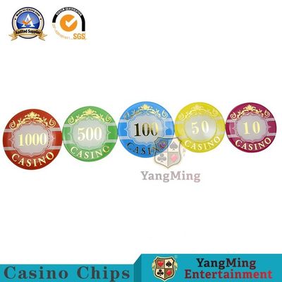 Qualité tisonnier en plastique Chip Set Rectangle Round de casino de 94*66mm usine