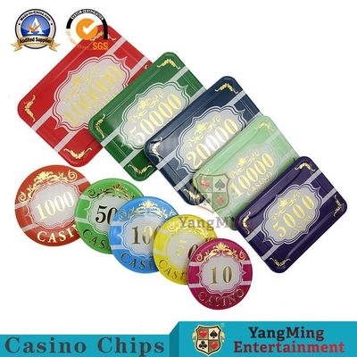 Qualité tisonnier en plastique Chip Set Rectangle Round de casino de 94*66mm usine