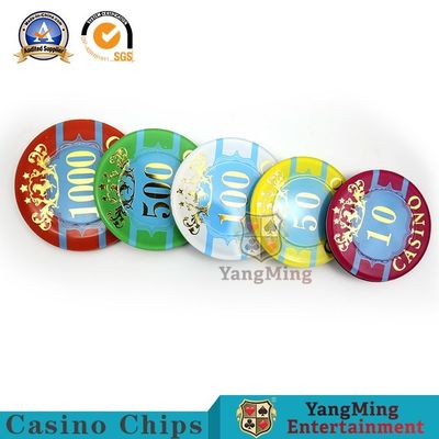 Kwaliteit Anti Vervalst Texas Hold hen het Hete Stempelen Plastic Chipset fabriek