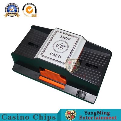 Kualitas 6V 2 Professional Plug In Poker Automatic Card Shuffler Dealer pabrik