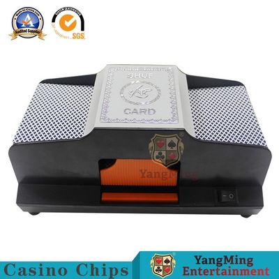 Kualitas 6V 2 Professional Plug In Poker Automatic Card Shuffler Dealer pabrik