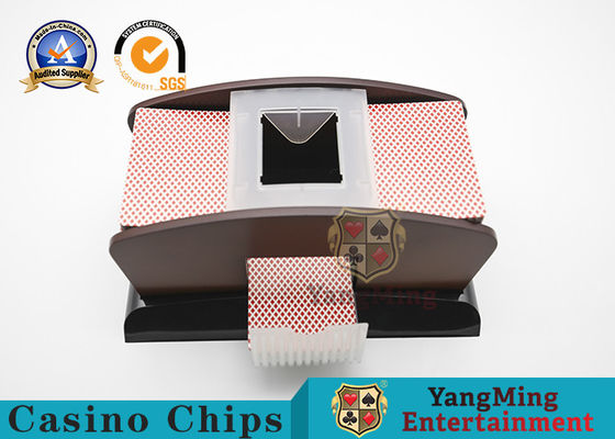 Jakość Kolor drewna Plastik 2 pary Poker Card Shuffler Silent Baccarat Texas Table Game fabryka
