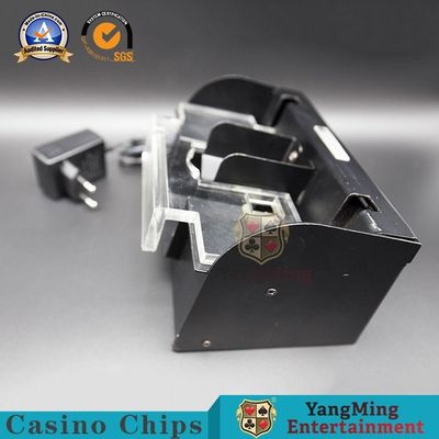 Qualidade Shuffler de aço inoxidável preto feito sob encomenda 1 automático do pôquer do metal 2 plataformas fábrica