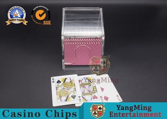 Qualität transparenter kundenspezifischer acrylsauerschuh Genehmigens750g für Bakkarat-Spieltisch Fabrik