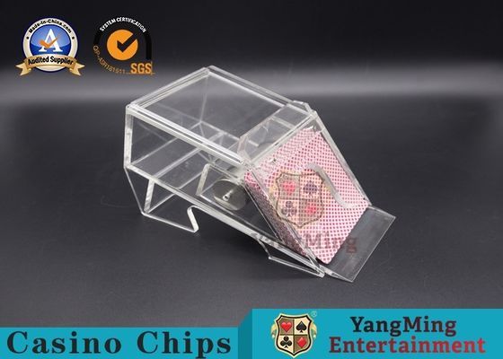 750g Transparent Acrylic Custom Licensing Shoe For Baccarat Gaming Table