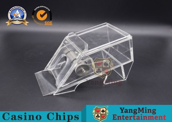 Qualität transparenter kundenspezifischer acrylsauerschuh Genehmigens750g für Bakkarat-Spieltisch Fabrik