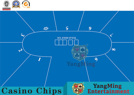 Texas Oval Poker 9-Bit Entertainment Game Professional Waterproof Tablecloth Card Game Tablecloth Manufacturer Design
