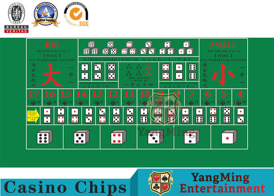 Macau VIP Room Club Sic Bo Poker Tablecloth Baile Entertainment Games Layout