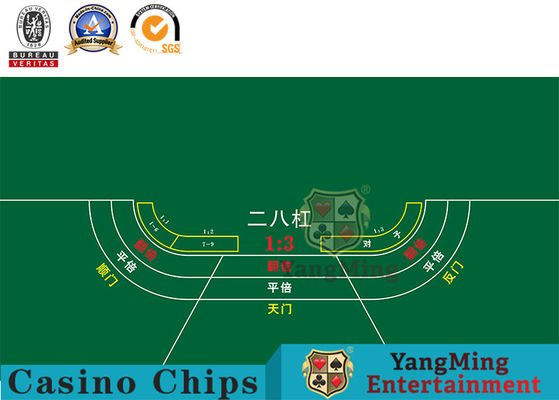 Two Eight Bars Push Cones Dice Poker Casino Game Layout