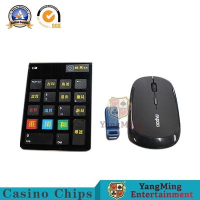 Quality All Black Poker Table Dedicated Wireless Keyboard For Single SystemUSBConvenient Manual Input Professional Silent Keypad factory
