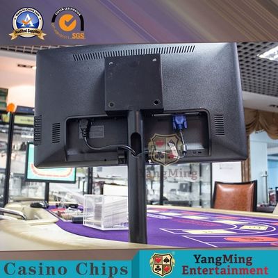 Kualitas 650mm Aksesori Permainan Kasino Layar Berdiri Meja Poker Dukungan LCD Perangkat Lunak pabrik
