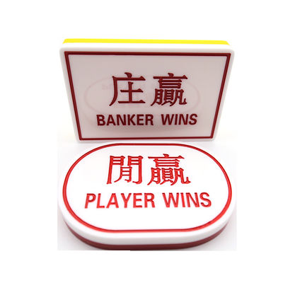 Qualidade Negociante personalizado plástico acrílico transparente alto de Dragon Tiger Commission-Free Engraving Positioning Plate da bacará fábrica