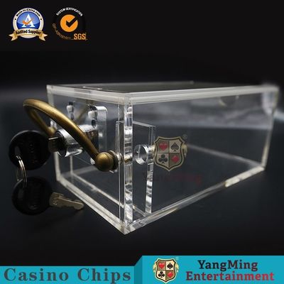 6 Deck Baccarat Poker Table High Transparent Acrylic 171*100*80mm