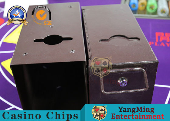 Metal Double Layer Casino Game Accessories with Lockable Cash