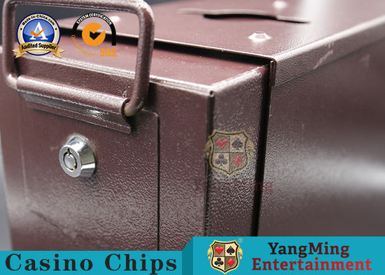 Qualità Accessori del gioco del casinò di doppio strato del metallo con contanti chiudibili a chiave fabbrica