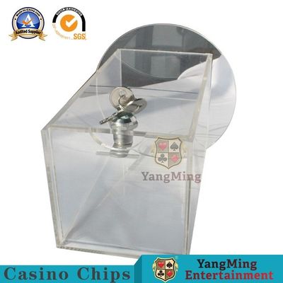 Round Bottom Transparent Acrylic Baccarat Poker Table YM-DH04