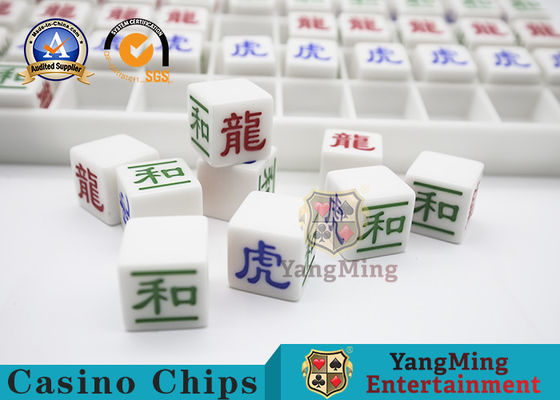Chất lượng Khắc Phông chữ Sáng Trò chơi đánh bạc Baccarat Rồng Hổ Bộ giọt sương Khung miễn phí Hạt nhựa trắng Acrylic nhà máy