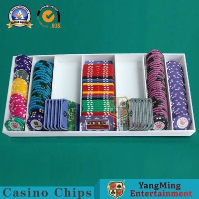 Quality High Quality Environmentally Friendly Acrylic Chip Tray White ABS Plastic Baccarat Texas Anti-Counterfeiting Chips Coin factory