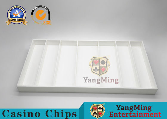 Quality High Quality Environmentally Friendly Acrylic Chip Tray White ABS Plastic Baccarat Texas Anti-Counterfeiting Chips Coin factory