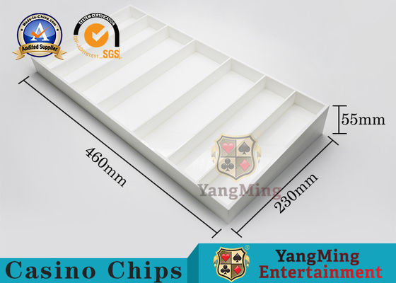 Quality High Quality Environmentally Friendly Acrylic Chip Tray White ABS Plastic Baccarat Texas Anti-Counterfeiting Chips Coin factory