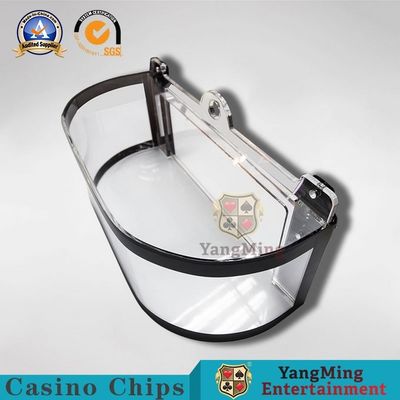 High-Quality Transparent Thick Acrylic Chip Holder International Roulette Gambling Table Club Countertop With Lock