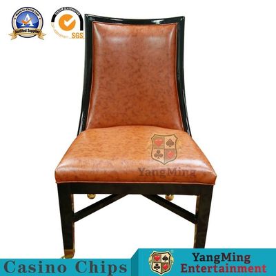 Jakość BlackJack Poker Club Metal Pulley Casino Krzesła do gier z litego drewna fabryka