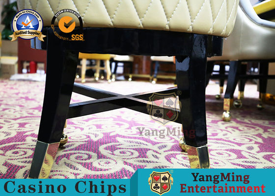 98cm Height Casino Gaming Chairs Metal Pulley Back Pattern Backrest