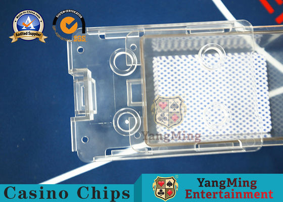 গুণ সম্পূর্ণরূপে স্বচ্ছ পুরু এক্রাইলিক পোকার কার্ড বক্স ক্যাসিনো টেবিল শীর্ষ কারখানা