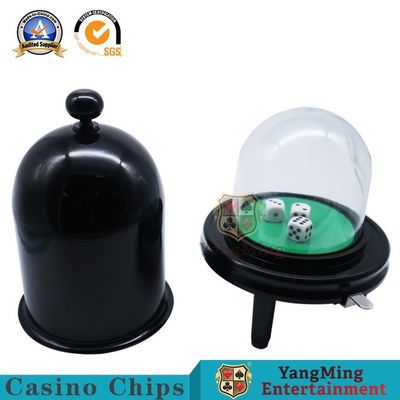 Metal Manual Pressing Dice Cup Poker Table Game Screen Matching Glass Cover