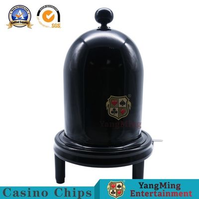 Quality Metal Manual Pressing Dice Cup Poker Table Game Screen Matching Glass Cover factory