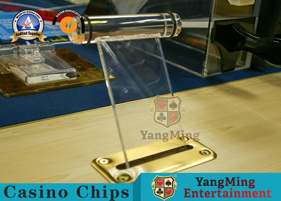 Coin Operated 70mm Acrylic Metal Cash Box Water Tank Insert Board Poker Table