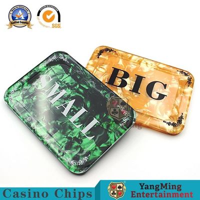 Customized Casino Game Accessories Square Banker Acrylic Blind Cards