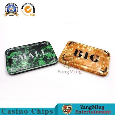 Customized Casino Game Accessories Square Banker Acrylic Blind Cards